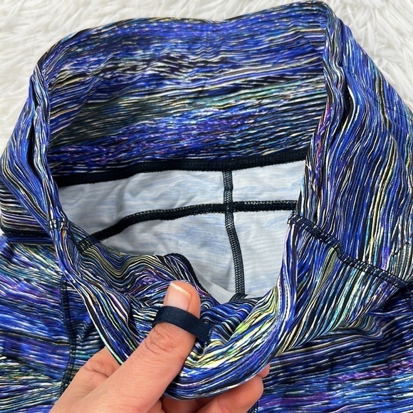 Lululemon Fast and Free Tight II 25" *Nulux Interconnect Blue Multi - Picture 4 of 7